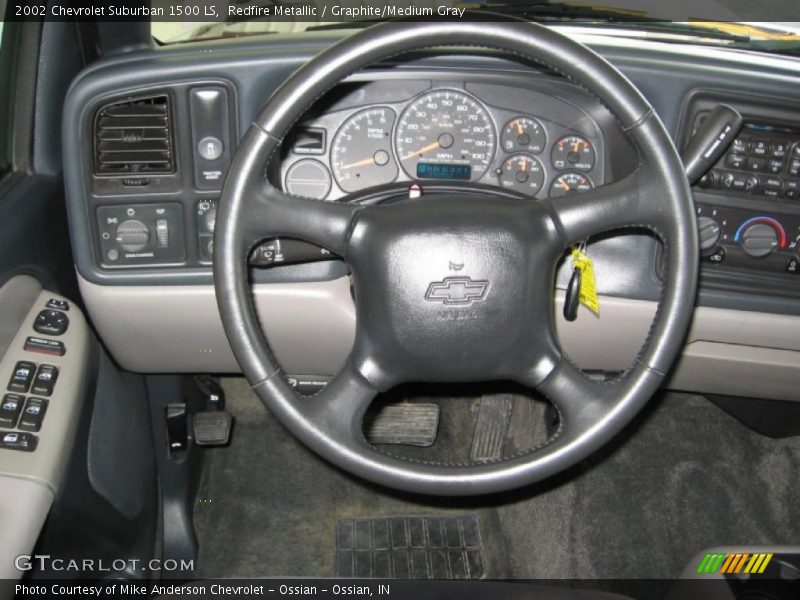 Redfire Metallic / Graphite/Medium Gray 2002 Chevrolet Suburban 1500 LS