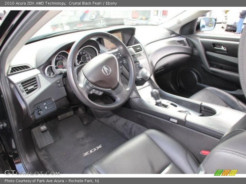 Crystal Black Pearl / Ebony 2010 Acura ZDX AWD Technology