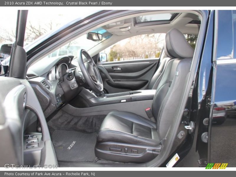Crystal Black Pearl / Ebony 2010 Acura ZDX AWD Technology