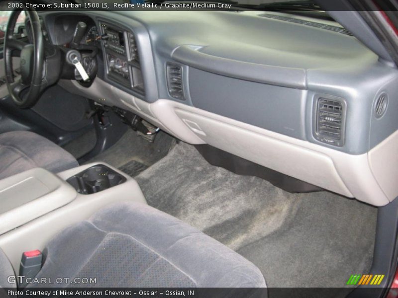 Redfire Metallic / Graphite/Medium Gray 2002 Chevrolet Suburban 1500 LS