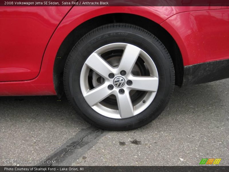 Salsa Red / Anthracite Black 2008 Volkswagen Jetta SE Sedan