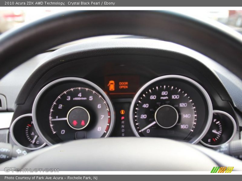 Crystal Black Pearl / Ebony 2010 Acura ZDX AWD Technology