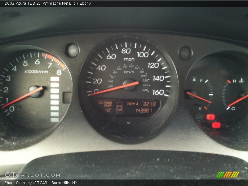 Anthracite Metallic / Ebony 2003 Acura TL 3.2
