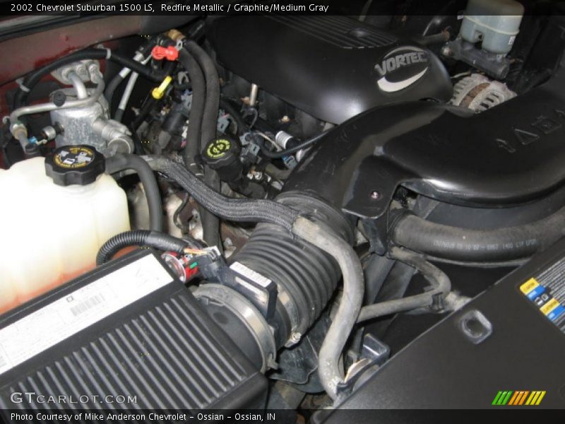 Redfire Metallic / Graphite/Medium Gray 2002 Chevrolet Suburban 1500 LS