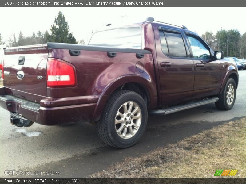 Dark Cherry Metallic / Dark Charcoal/Camel 2007 Ford Explorer Sport Trac Limited 4x4