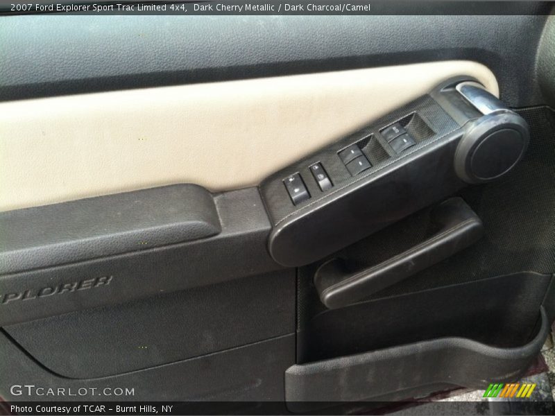 Dark Cherry Metallic / Dark Charcoal/Camel 2007 Ford Explorer Sport Trac Limited 4x4