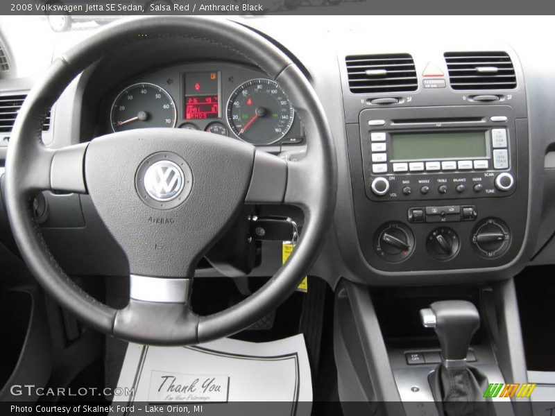 Salsa Red / Anthracite Black 2008 Volkswagen Jetta SE Sedan