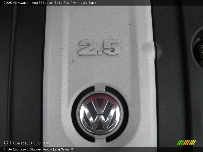 Salsa Red / Anthracite Black 2008 Volkswagen Jetta SE Sedan