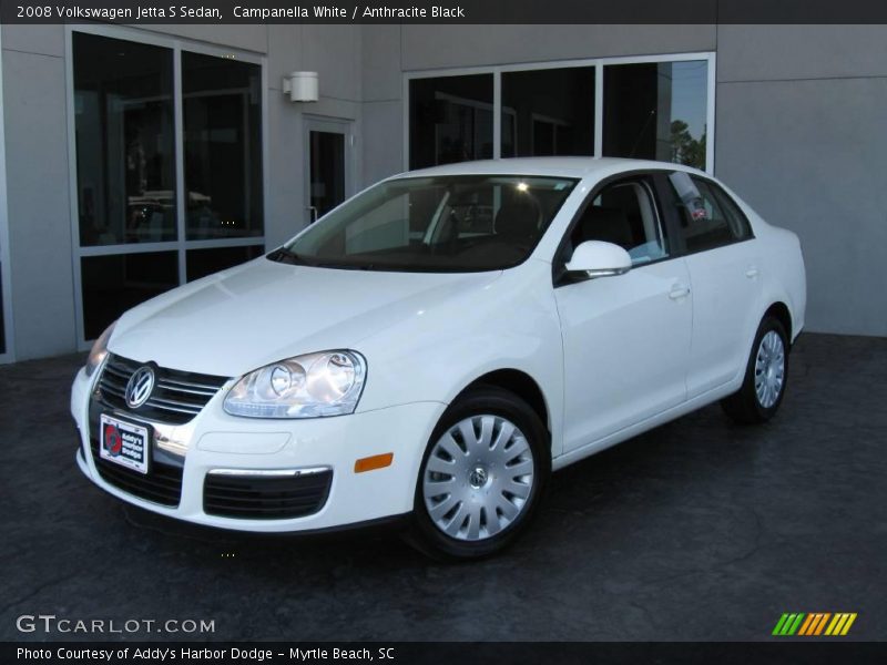 Campanella White / Anthracite Black 2008 Volkswagen Jetta S Sedan