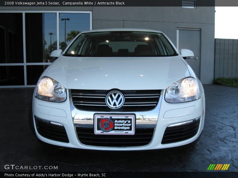 Campanella White / Anthracite Black 2008 Volkswagen Jetta S Sedan