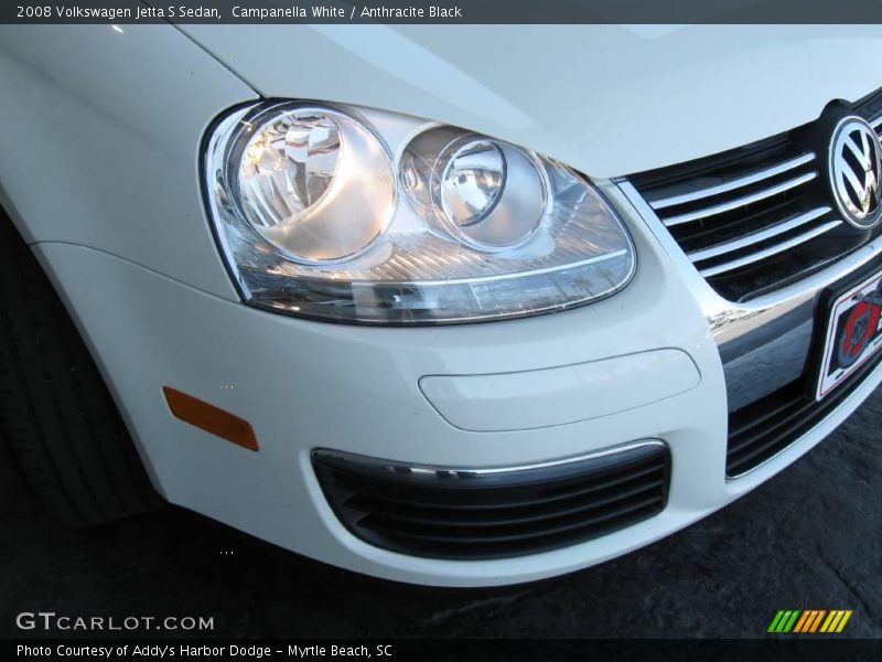 Campanella White / Anthracite Black 2008 Volkswagen Jetta S Sedan