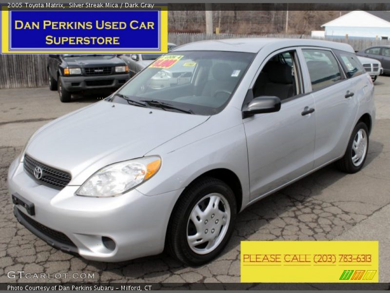 Silver Streak Mica / Dark Gray 2005 Toyota Matrix