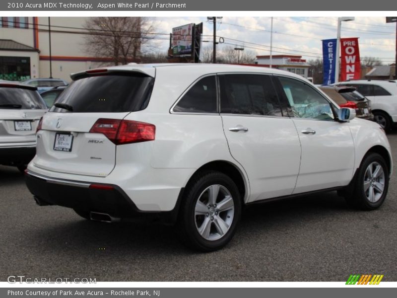 Aspen White Pearl / Parchment 2010 Acura MDX Technology