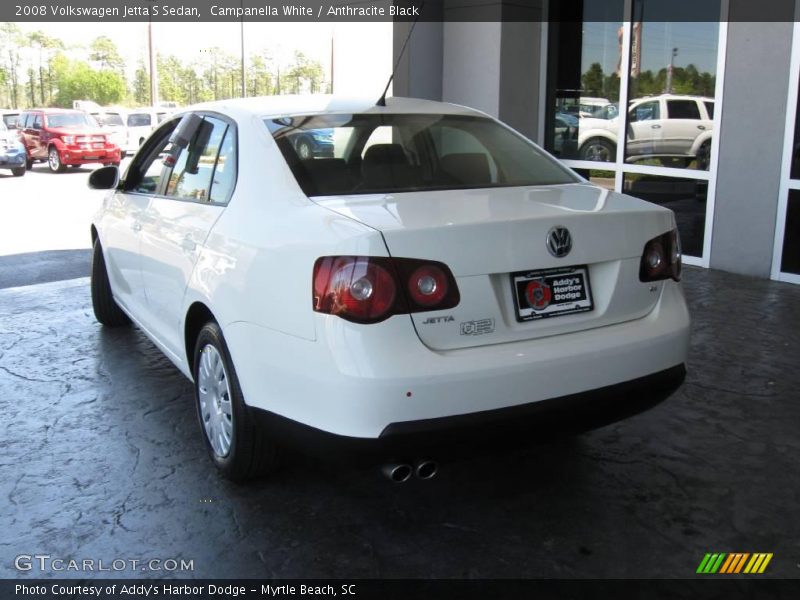 Campanella White / Anthracite Black 2008 Volkswagen Jetta S Sedan