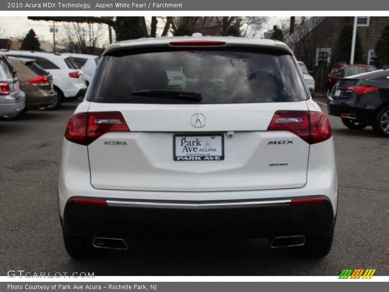 Aspen White Pearl / Parchment 2010 Acura MDX Technology