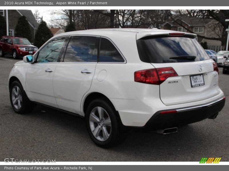 Aspen White Pearl / Parchment 2010 Acura MDX Technology