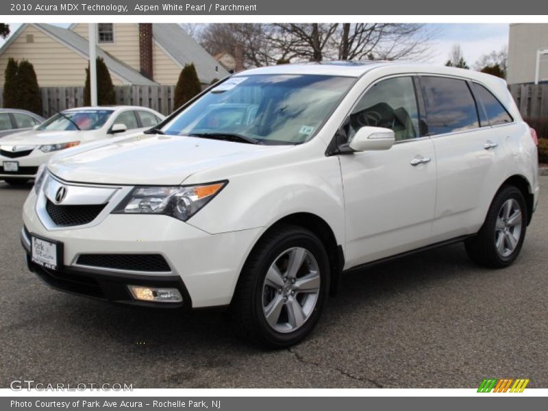 Aspen White Pearl / Parchment 2010 Acura MDX Technology