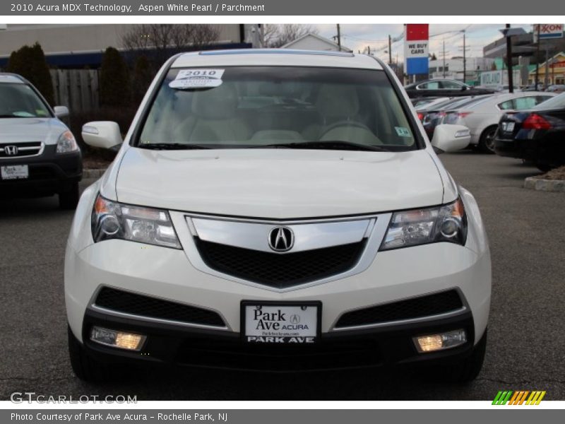 Aspen White Pearl / Parchment 2010 Acura MDX Technology