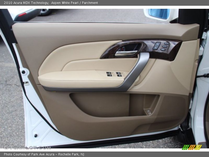 Aspen White Pearl / Parchment 2010 Acura MDX Technology