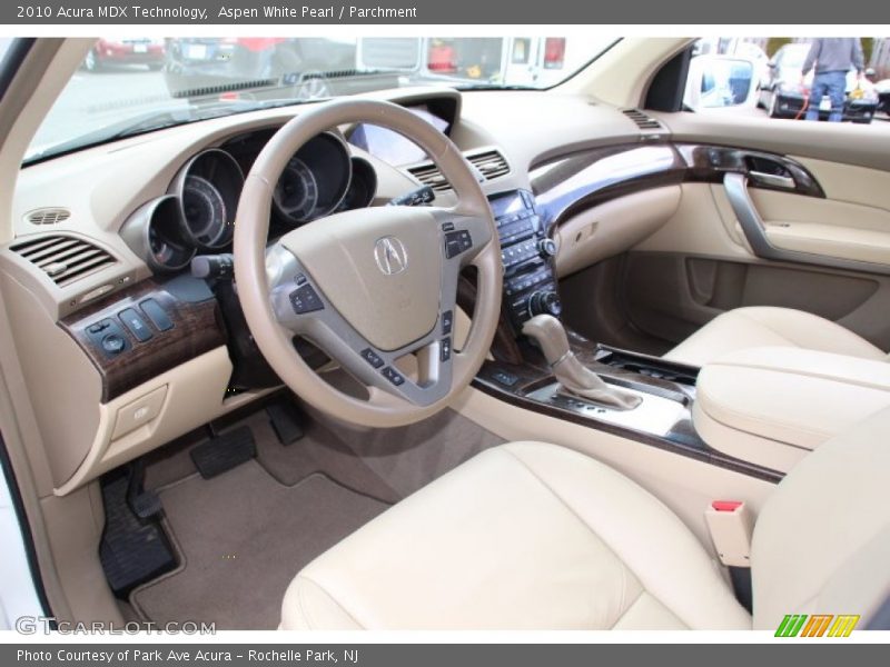 Aspen White Pearl / Parchment 2010 Acura MDX Technology