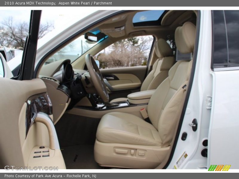 Aspen White Pearl / Parchment 2010 Acura MDX Technology