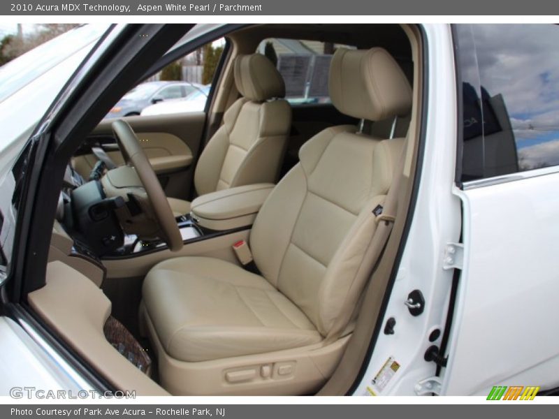 Aspen White Pearl / Parchment 2010 Acura MDX Technology