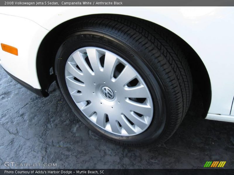 Campanella White / Anthracite Black 2008 Volkswagen Jetta S Sedan