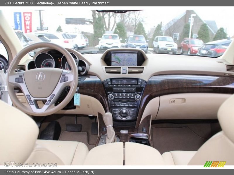 Aspen White Pearl / Parchment 2010 Acura MDX Technology
