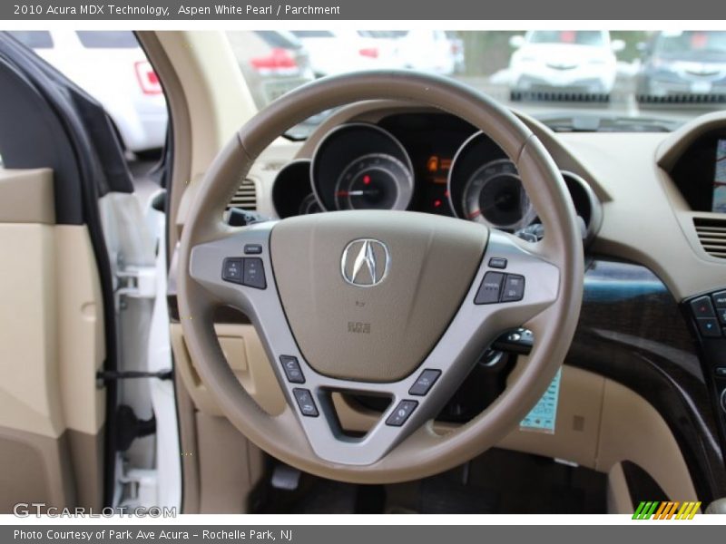 Aspen White Pearl / Parchment 2010 Acura MDX Technology