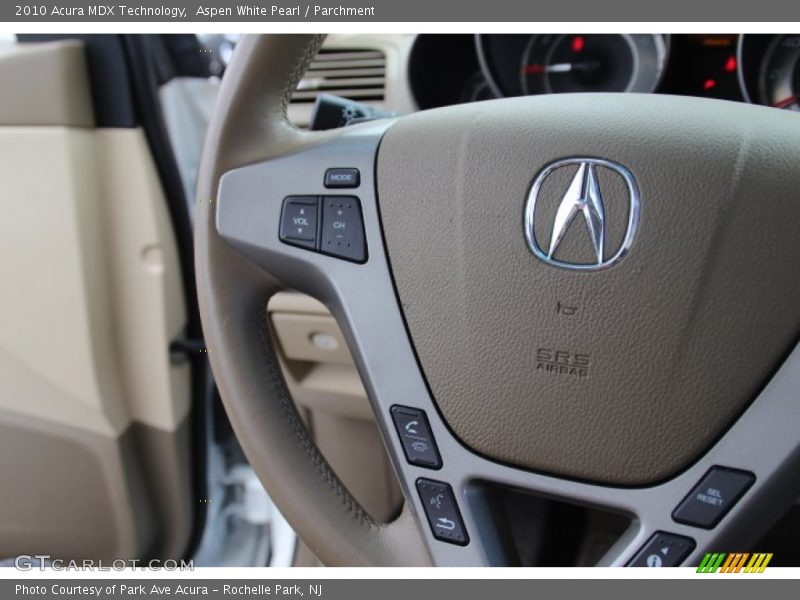 Aspen White Pearl / Parchment 2010 Acura MDX Technology