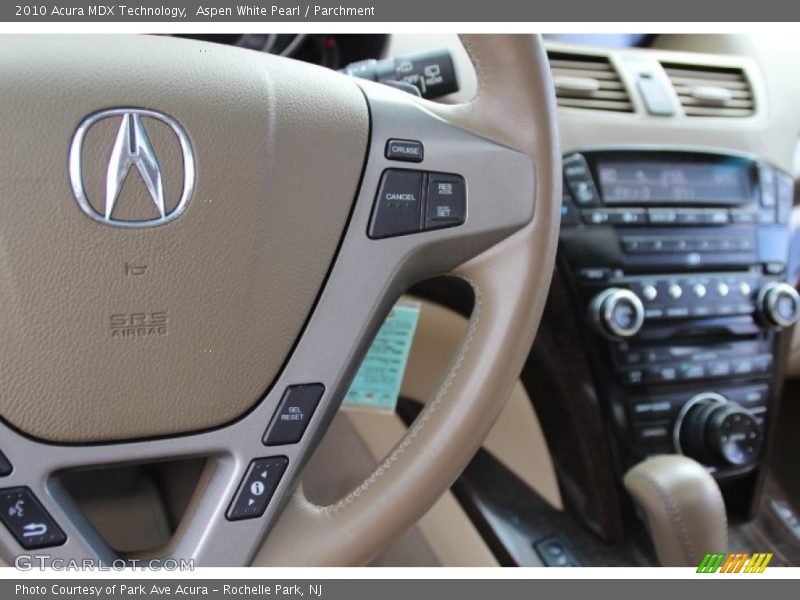 Aspen White Pearl / Parchment 2010 Acura MDX Technology