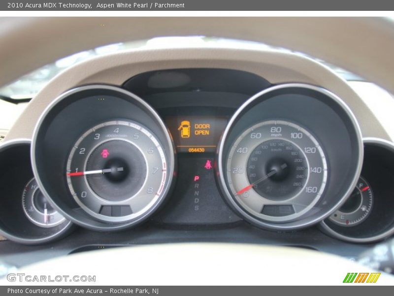 Aspen White Pearl / Parchment 2010 Acura MDX Technology