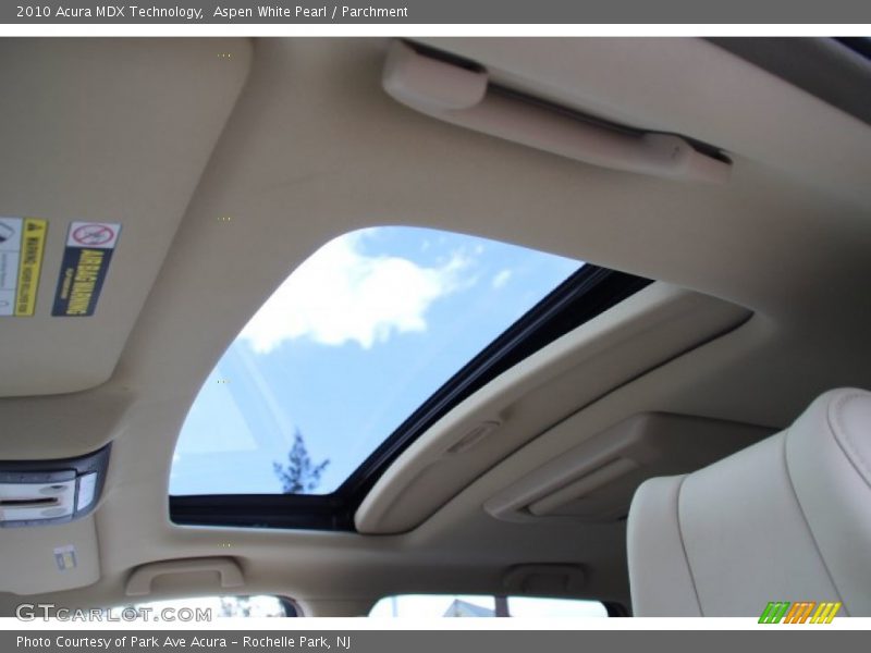 Aspen White Pearl / Parchment 2010 Acura MDX Technology