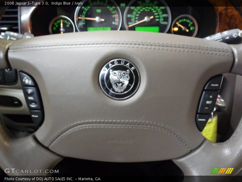 Indigo Blue / Ivory 2008 Jaguar S-Type 3.0