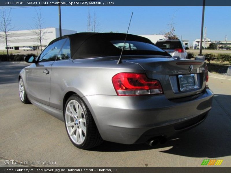 Space Grey Metallic / Black 2012 BMW 1 Series 135i Convertible