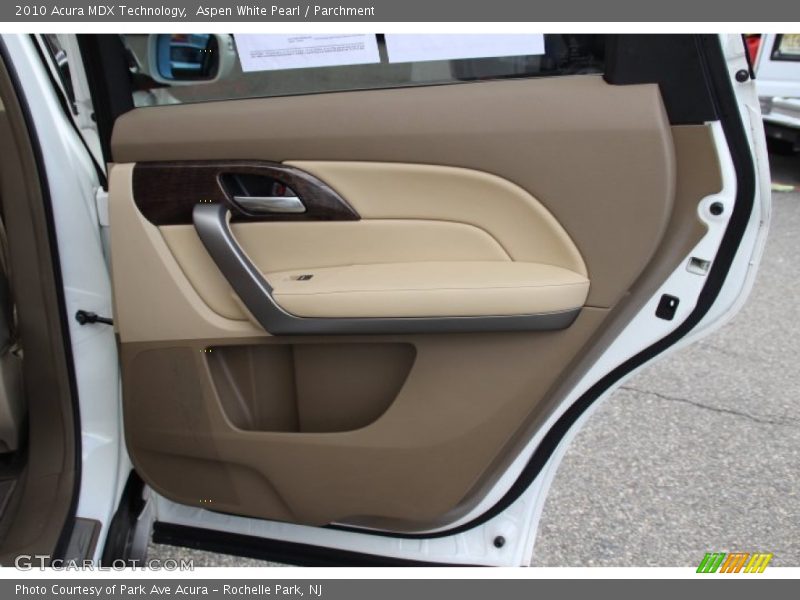 Aspen White Pearl / Parchment 2010 Acura MDX Technology