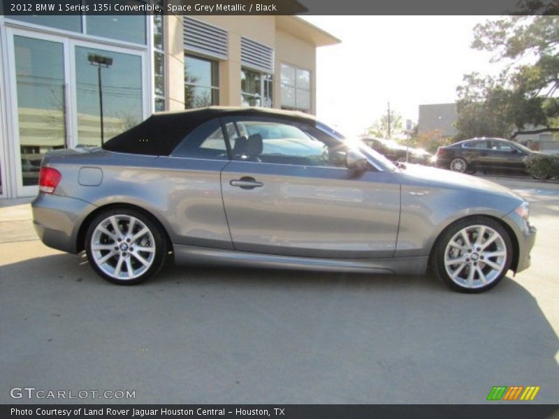 Space Grey Metallic / Black 2012 BMW 1 Series 135i Convertible