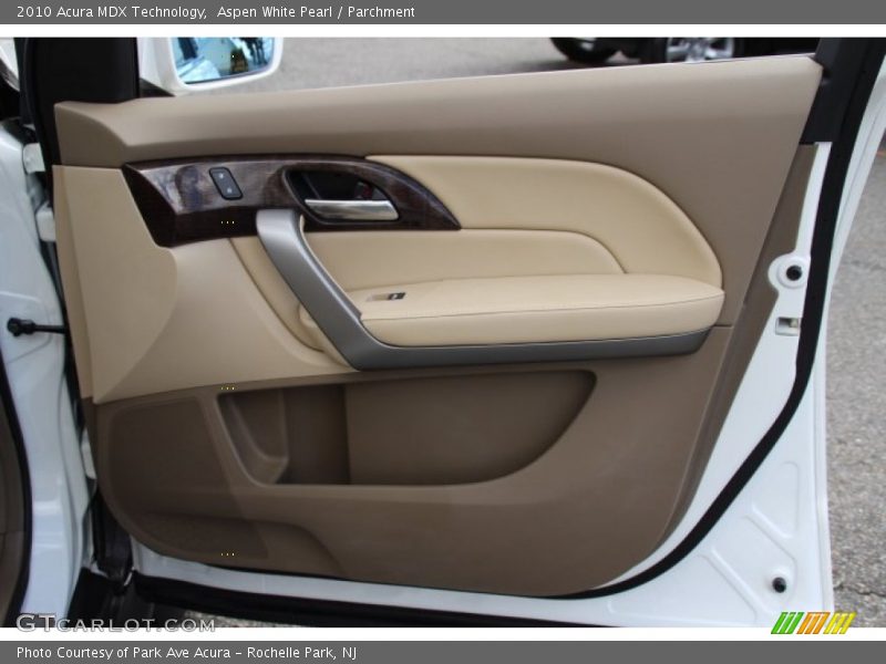 Aspen White Pearl / Parchment 2010 Acura MDX Technology