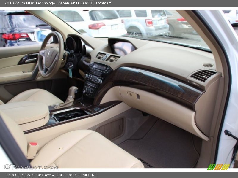 Aspen White Pearl / Parchment 2010 Acura MDX Technology