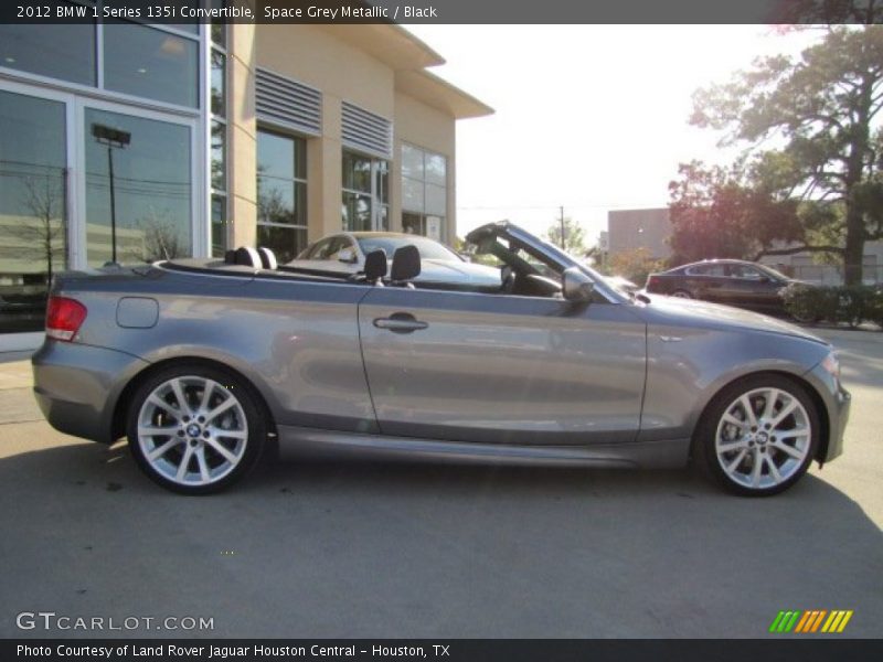 Space Grey Metallic / Black 2012 BMW 1 Series 135i Convertible