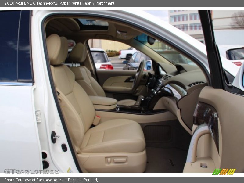 Aspen White Pearl / Parchment 2010 Acura MDX Technology