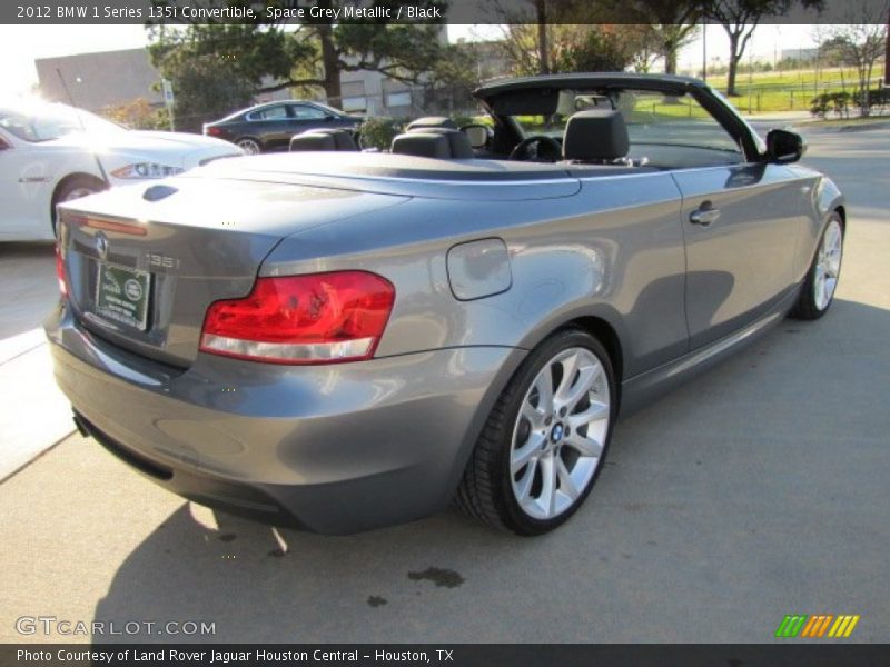 Space Grey Metallic / Black 2012 BMW 1 Series 135i Convertible