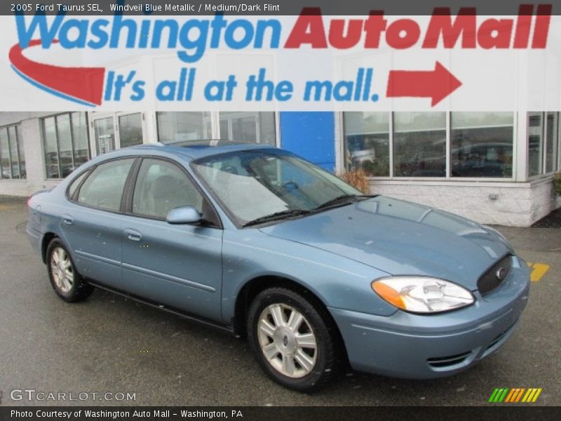 Windveil Blue Metallic / Medium/Dark Flint 2005 Ford Taurus SEL