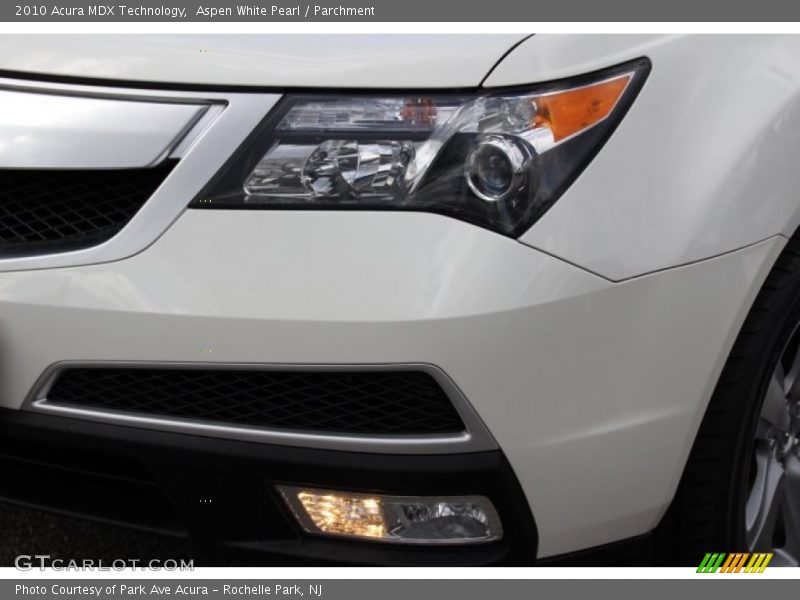 Aspen White Pearl / Parchment 2010 Acura MDX Technology