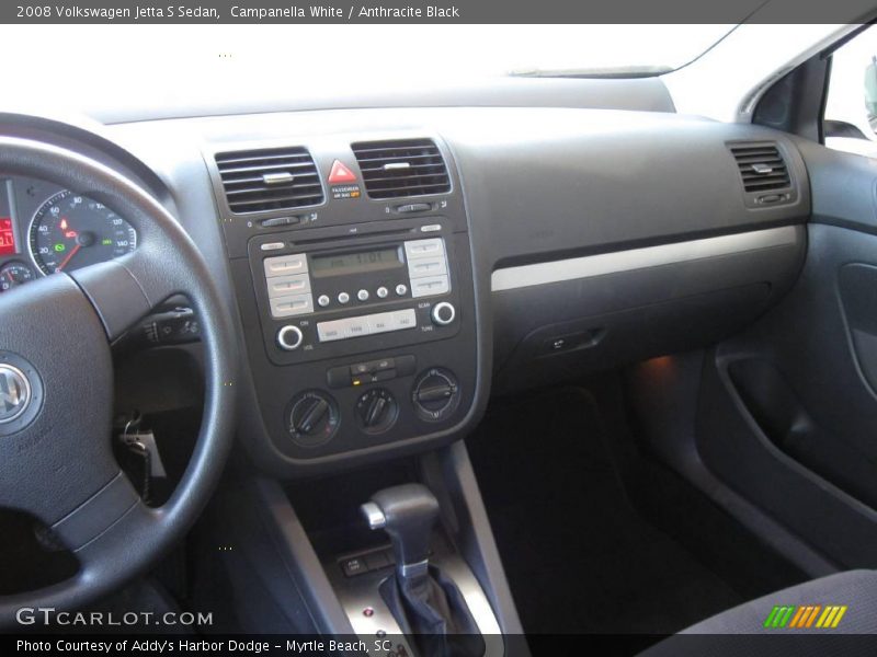 Campanella White / Anthracite Black 2008 Volkswagen Jetta S Sedan