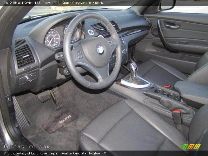 Space Grey Metallic / Black 2012 BMW 1 Series 135i Convertible