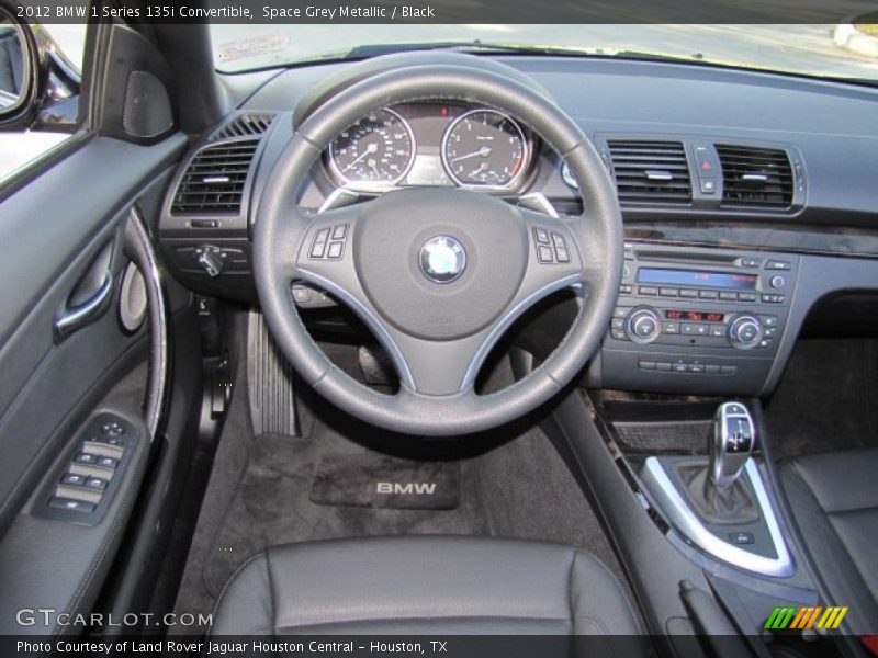 Space Grey Metallic / Black 2012 BMW 1 Series 135i Convertible