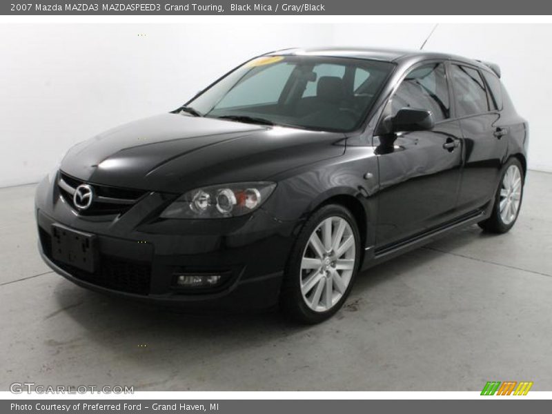 Black Mica / Gray/Black 2007 Mazda MAZDA3 MAZDASPEED3 Grand Touring
