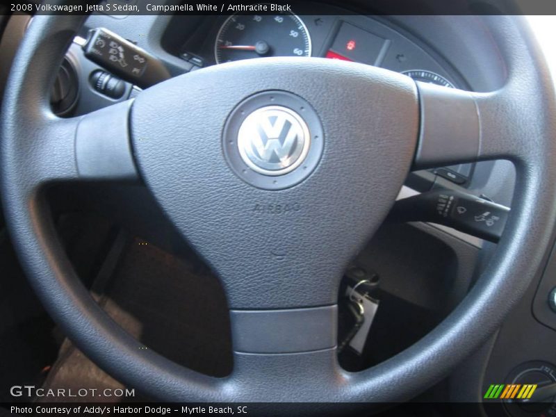Campanella White / Anthracite Black 2008 Volkswagen Jetta S Sedan