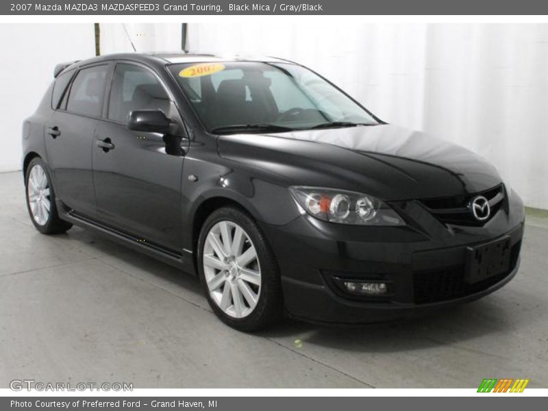Black Mica / Gray/Black 2007 Mazda MAZDA3 MAZDASPEED3 Grand Touring